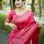 pink silk blend saree