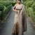 beige silk blend saree