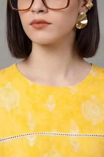 formal printed a-line kurta sets