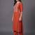 structured women embroidered kurta with trousers