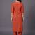 structured women embroidered kurta with trousers