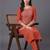 structured women embroidered kurta with trousers