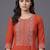 structured women embroidered kurta with trousers