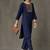 structured women embroidered kurta with trousers