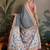 grey printed saree