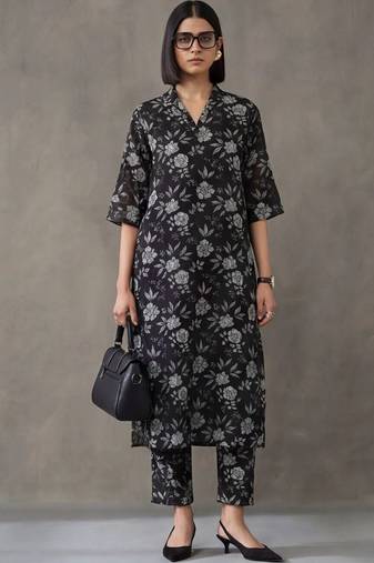 tailored printed cotton kurta sets