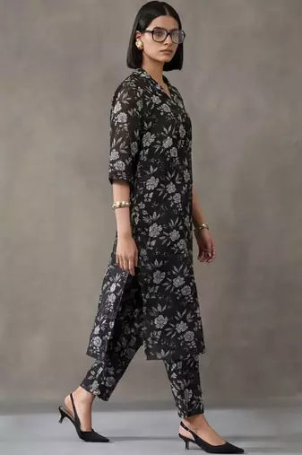tailored printed cotton kurta sets