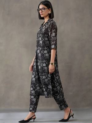 tailored printed cotton kurta sets 5
