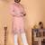 Light pista heavy linen cotton embroidery sequence work premium designer only kurta