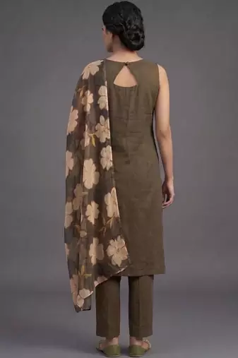 tailored women kurta with trousers with dupatta