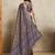 coffee ajrak block art silk handloom saree  with tassels