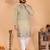 Rani pink heavy linen cotton embroidery sequence work premium designer only kurta