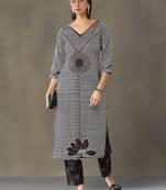 everyday workwear women printed kurta with palazzos