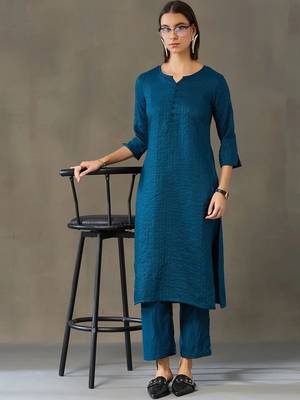 workwear women kurta with palazzos 1