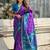 purple floral zari patola saree