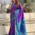 purple floral zari patola saree