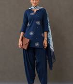 workwear women embroidered kurta with salwar with dupatta