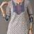tailored women printed kurta with trousers with dupatta
