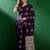 purple ethnic motifs zari banarasi saree