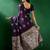 purple ethnic motifs zari banarasi saree