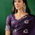 purple ethnic motifs zari banarasi saree