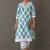 structured women printed kurta with trousers