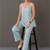 smart women printed kurti with palazzos