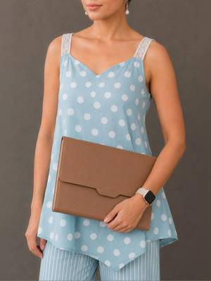 smart women printed kurti with palazzos 6