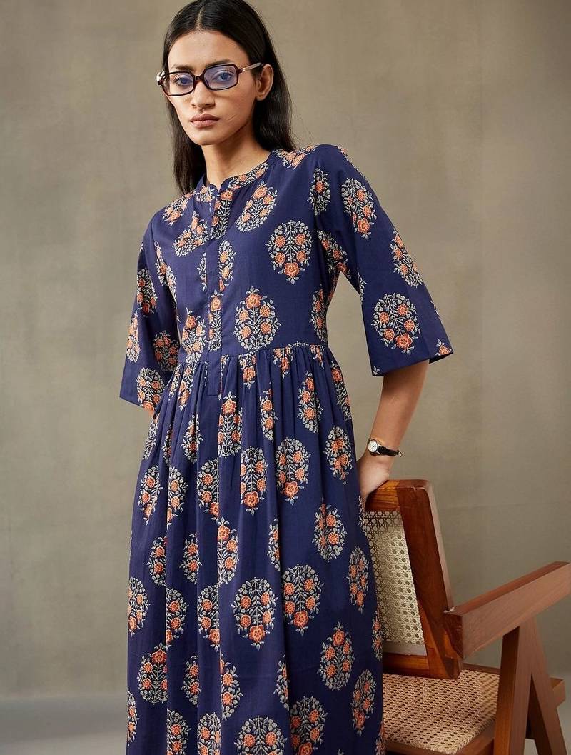 tailored women printed kurta with palazzos
