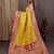 yellow yellow & pink ethnic motifs woven design zari patola saree