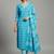 smart women printed kurta with trousers with dupatta