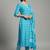 smart women printed kurta with trousers with dupatta