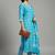 smart women printed kurta with trousers with dupatta
