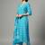 smart women printed kurta with trousers with dupatta
