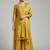 workwear women embroidered kurta with palazzos with dupatta