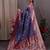 blue blue & pink woven design zari silk blend patola saree
