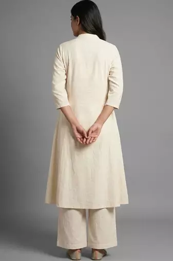 workwear women striped kurta with trousers