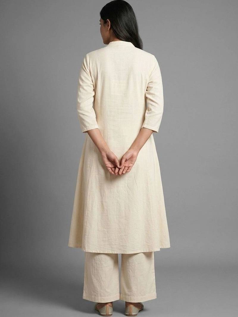 workwear women striped kurta with trousers