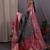 black black & pink ethnic motifs woven design zari patola saree