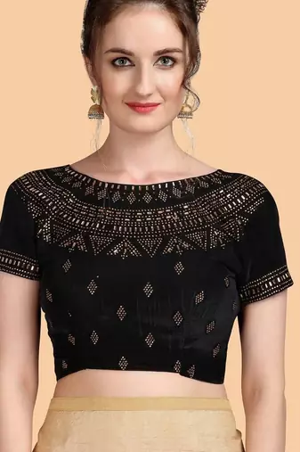 gold gold-toned silk blend saree
