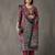 tailored women printed kurta with trousers with dupatta