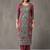 tailored women printed kurta with trousers with dupatta