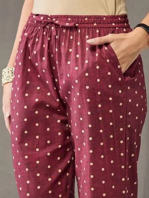tailored women printed kurta with trousers with dupatta 4