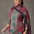 tailored women printed kurta with trousers with dupatta
