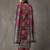 tailored women printed kurta with trousers with dupatta