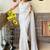 off_white embellished sequinned poly georgette saree