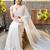 off_white embellished sequinned poly georgette saree