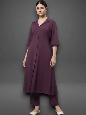 structured women kurti with trousers 1