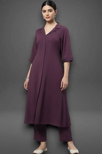 structured women kurti with trousers