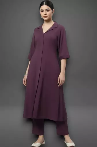 structured women kurti with trousers